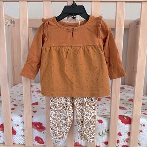 Carter's Baby Outfit with Floral Pants